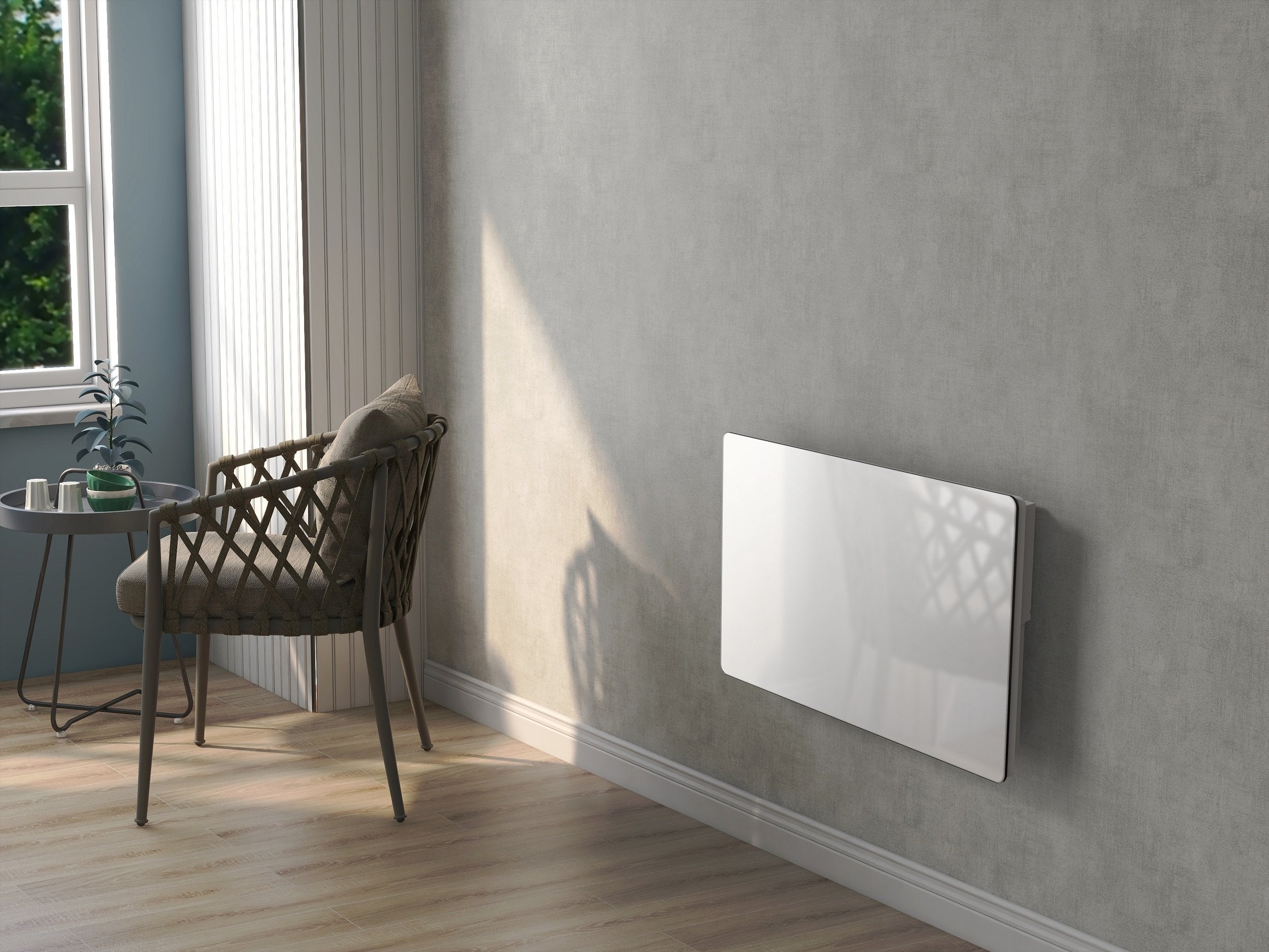 Radiateur électrique verre céramique GLASS Blanc Céramique 1500W - 2