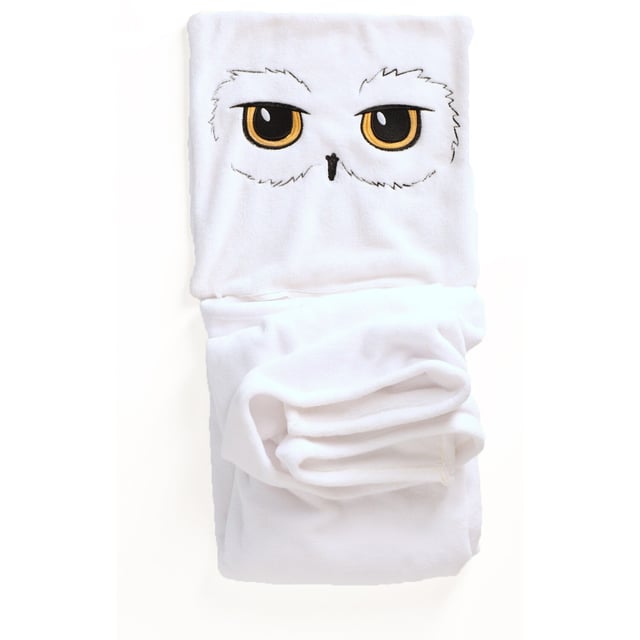 HARRY POTTER - Coussin Plaid 2 en 1 Hedwige - 100% Polyester - Blanc