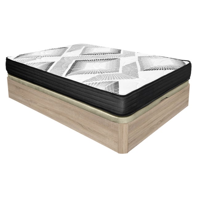 Pack Canapé Abatible Cambria + Colchón Viscoelastico con muelles ensacados Eco Box 150 x 190 cm (Incluye Envío + Montaje)