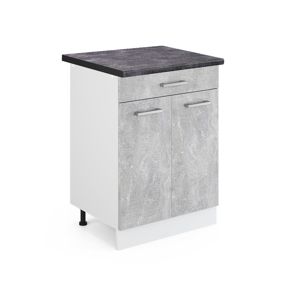 Vicco Szafka dolna do kuchni R-Line, Beton, 60 cm z szufladą, BP Antracyt