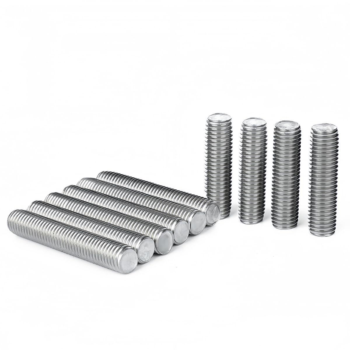 10 Pièces Tige Filetée M8x60mm en Acier Inoxydable Tiges Filetées ...