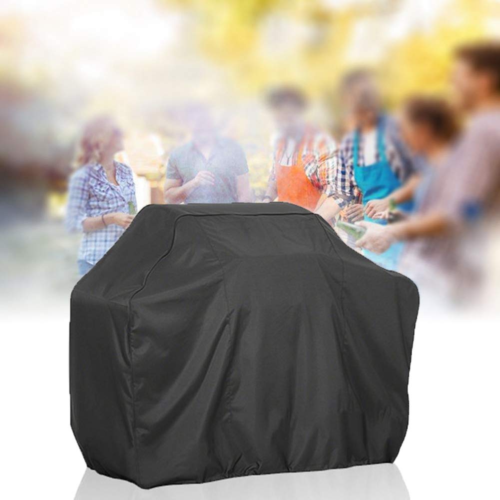 VDISRR Copertura Barbecue da Esterno, Tessuto Oxford 600D Resistente Telo Impermeabile 90 x 70 x 110 cm Copri Barbecue da Esterno per BBQ Grill Antivento UV Polvere Neve