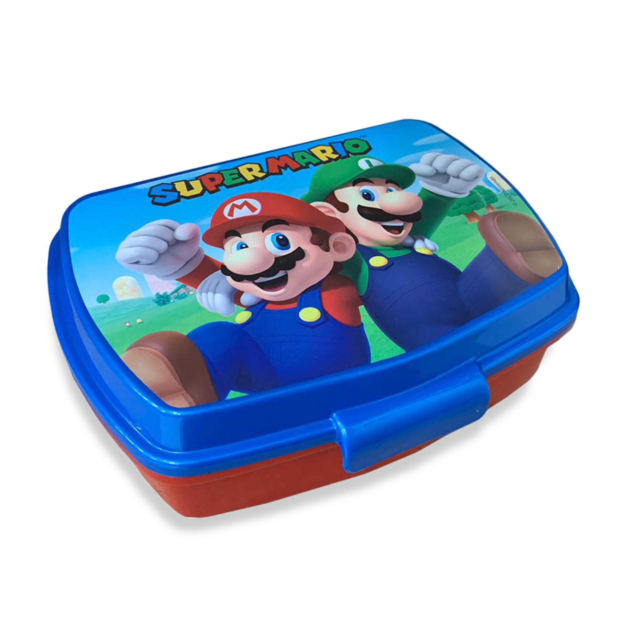Borsa Termica Porta Pranzo Super Mario - Per Bambini, 15x23x15 Cm, Rosso/Blu - Foto 4