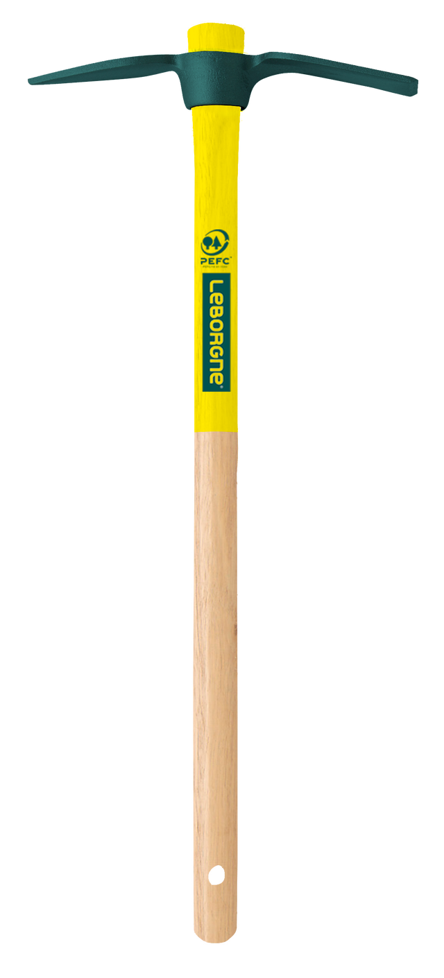 Serfouette 22 cm panne et langue Compact - manche bois 50 cm certifié PEFC 100%