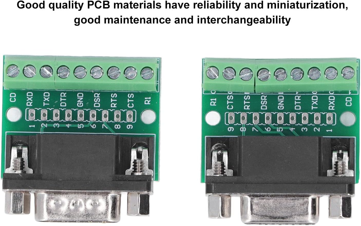Convertisseur Série Mâle Femelle Adaptateur Null Modem DB9 Mâle Vers Femelle - Convertisseur Série Miniature | Nickelé & Anti-Corrosion Interface équipement Réseau