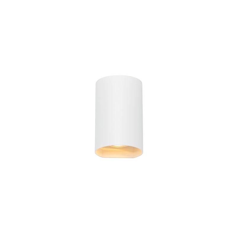 Qazqa designerski lampa up &amp; down - Sabbir - biały, max. 50w, gu10, z 2 punktami świetlnymi, 9.5cm, IP20 oświetlenie wewnętrzne