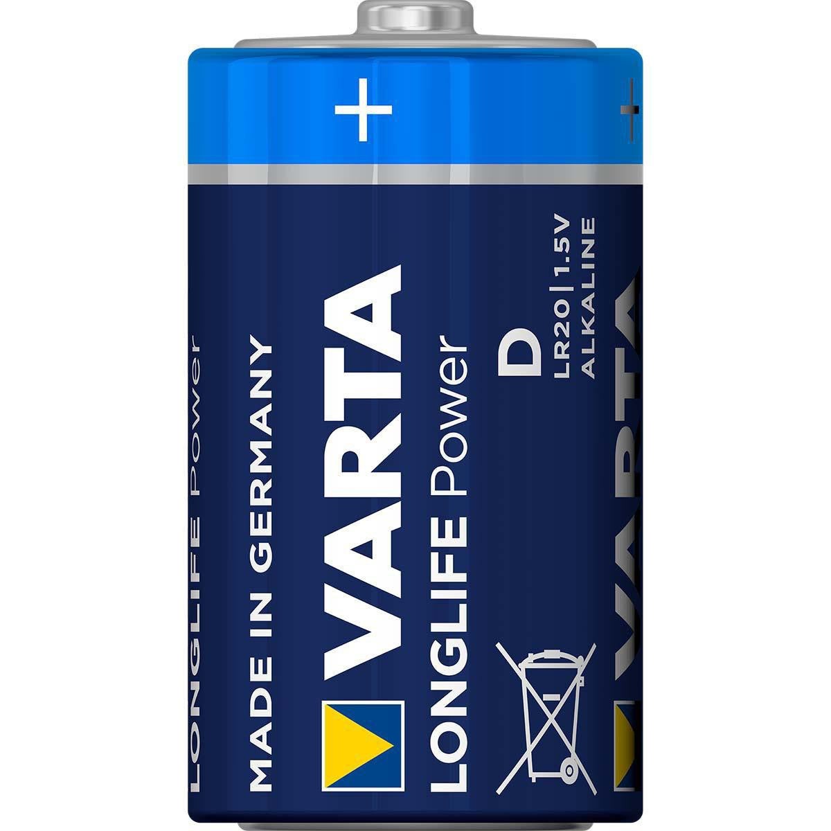 VARTA Piles alcalines D 1.5 V High Energy 2-Blister - 2