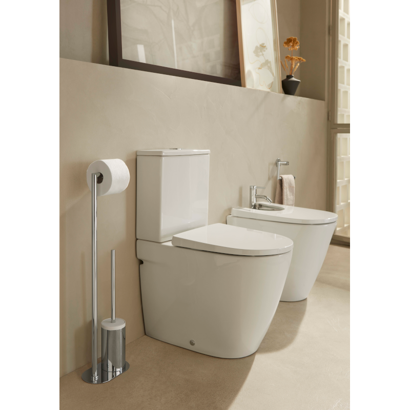 Sedile e coperchio Supralit Ona per WC sospeso con chiusura ammortizzata, bianco - 3