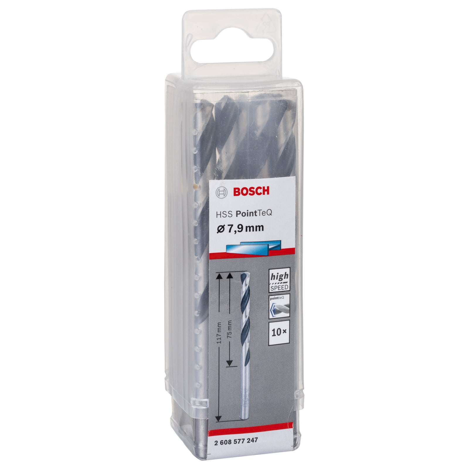 Bosch Foret hélico?dal en métal HSS PointTeQ DIN338 7,9 mm. 10-pack - 5
