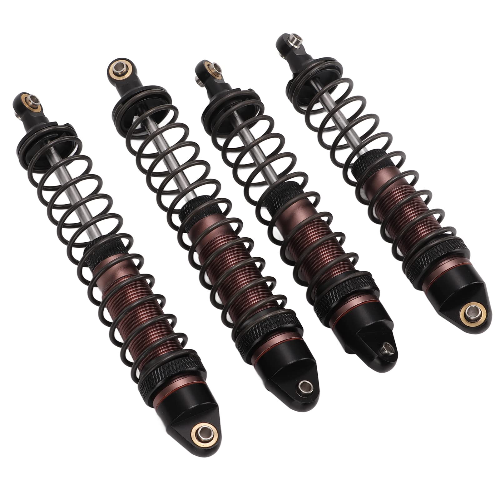 Ammortizzatori RC Ammortizzatore Alluminio Buono Ammortizzatore Molla Elastica Ammortizzatori Anteriori Posteriori Marrone 1:10 RC Auto - 8