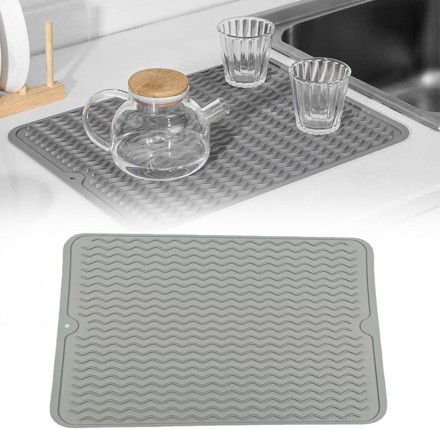 Set repas bébé enfant en silicone 4 pièces, antidérapant Destockage