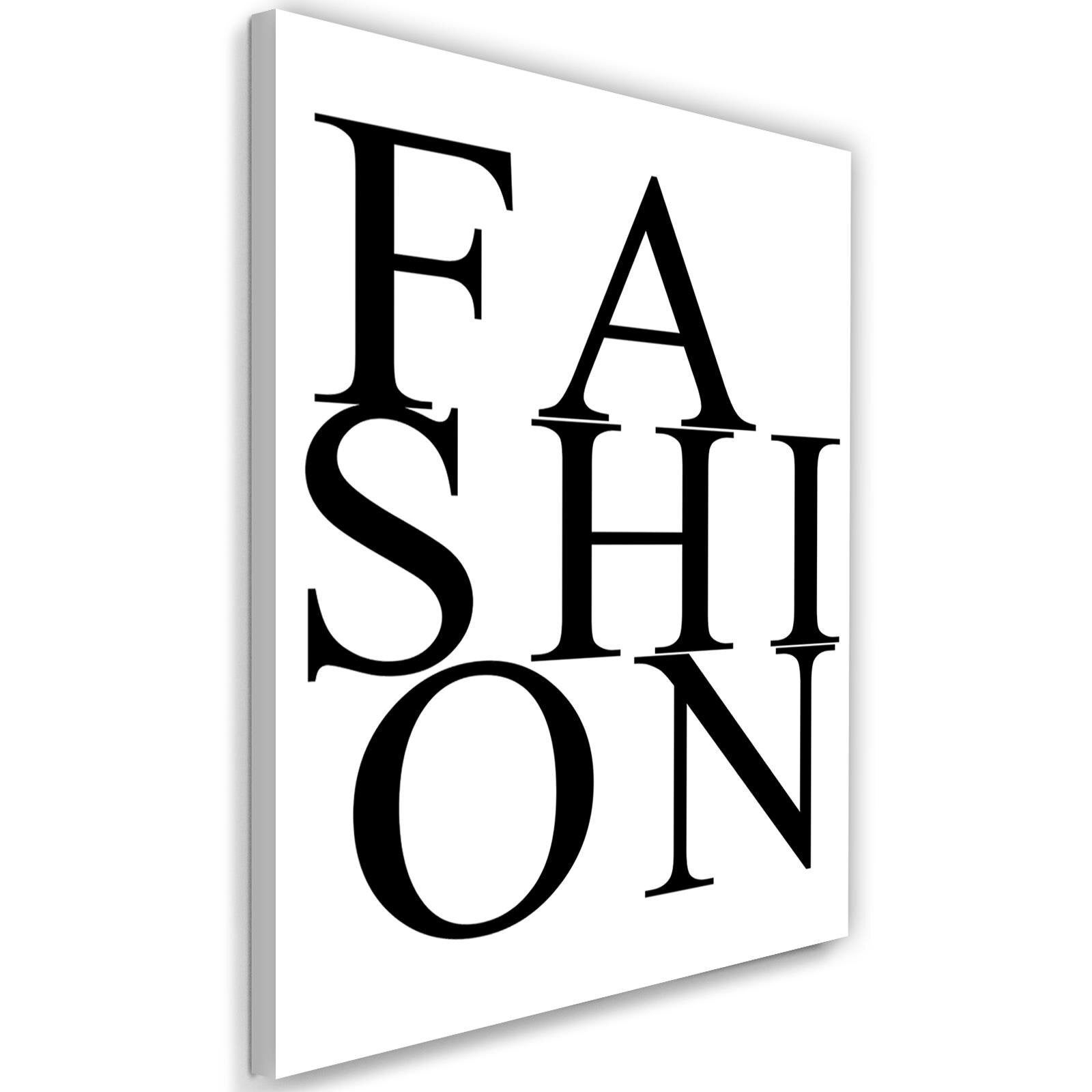 Obraz na płótnie, Napis Fashion 80x120