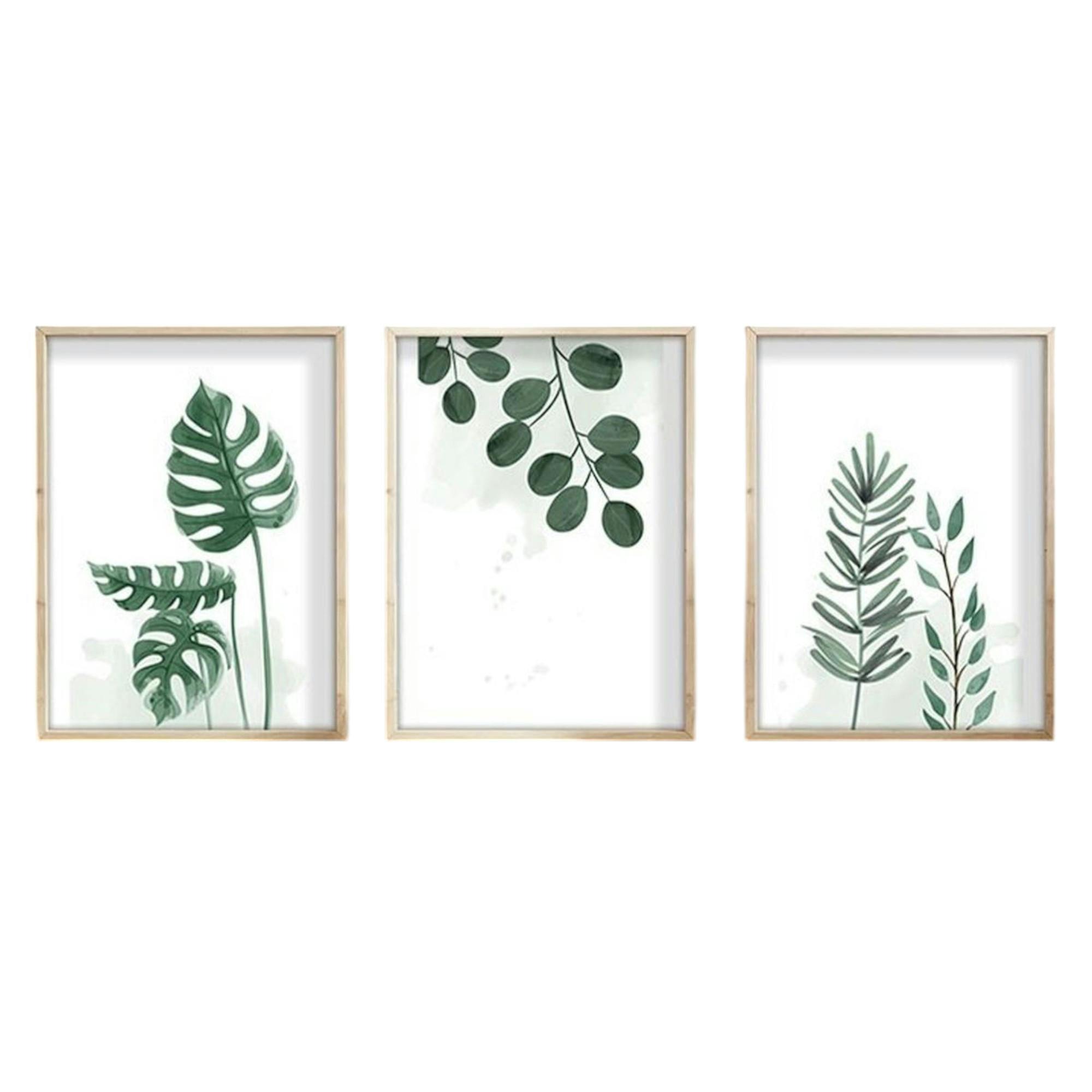 Tableau végétal minimaliste – détail feuillage ( lot de 3) - 3