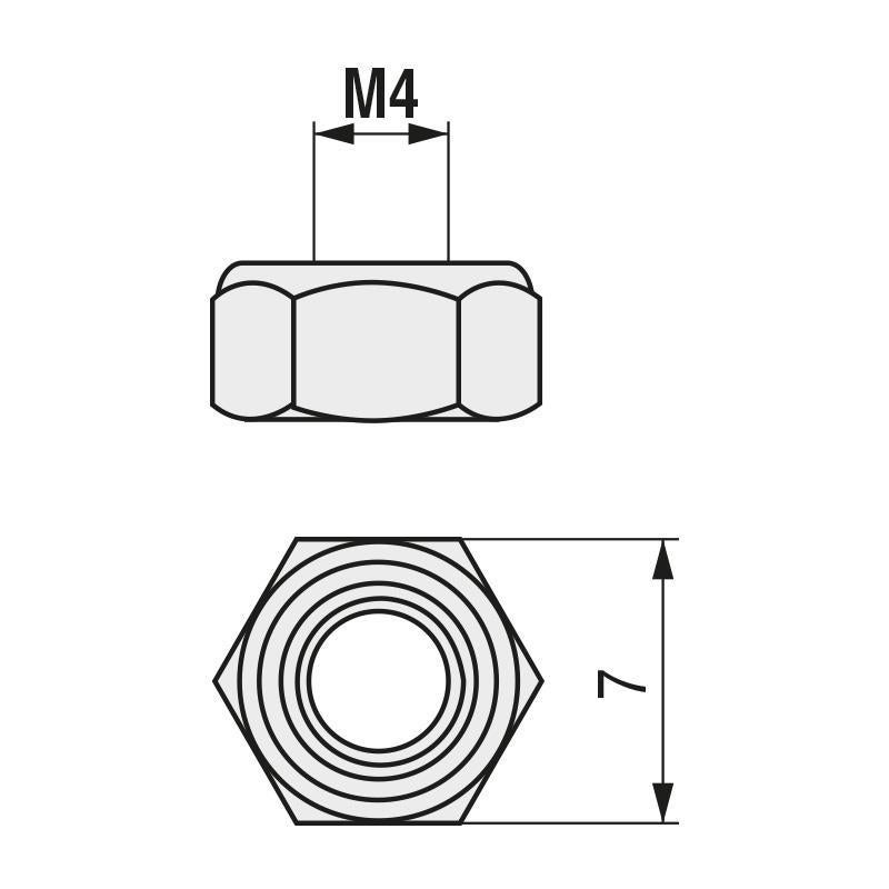 Din 934 Juego De 128 Tuercas Autoblocantes DIN 985 - 8 Tamaños M2.5 A M12 En Caja Organizadora Tuercas Hexagonal Acero Inoxidable