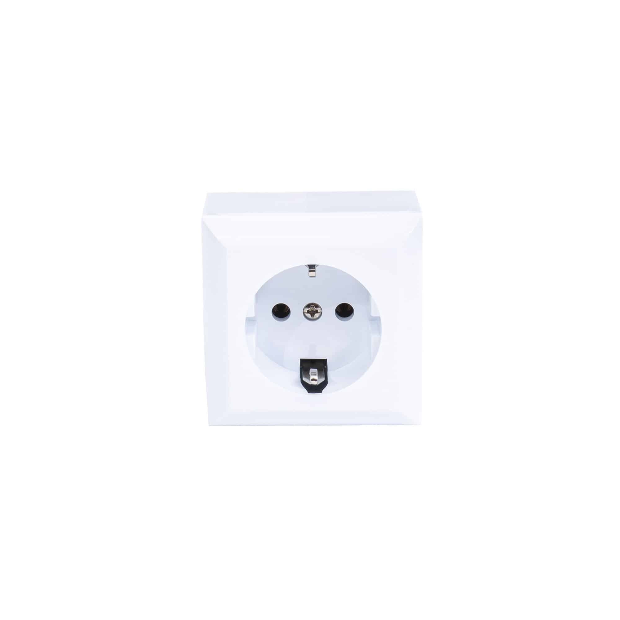 Priza simpla cu CP PT QUATRIC, 16A, 250V / QC-6-0310