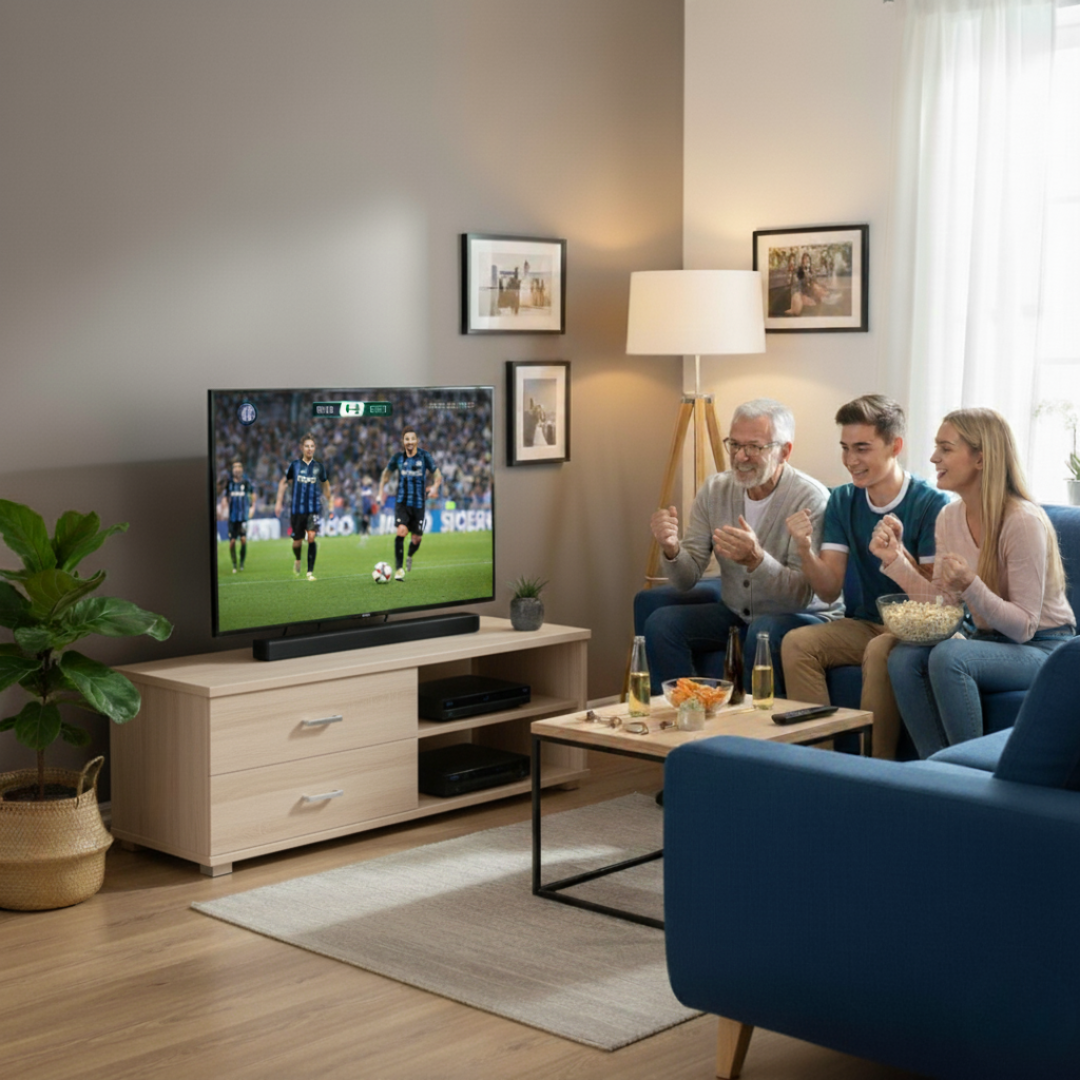 HOMCOM Mobile TV Moderno, Armadio A 2 Ante E 2 Ripiani In Legno 120x39 5x52cm~1lj3eigr84001