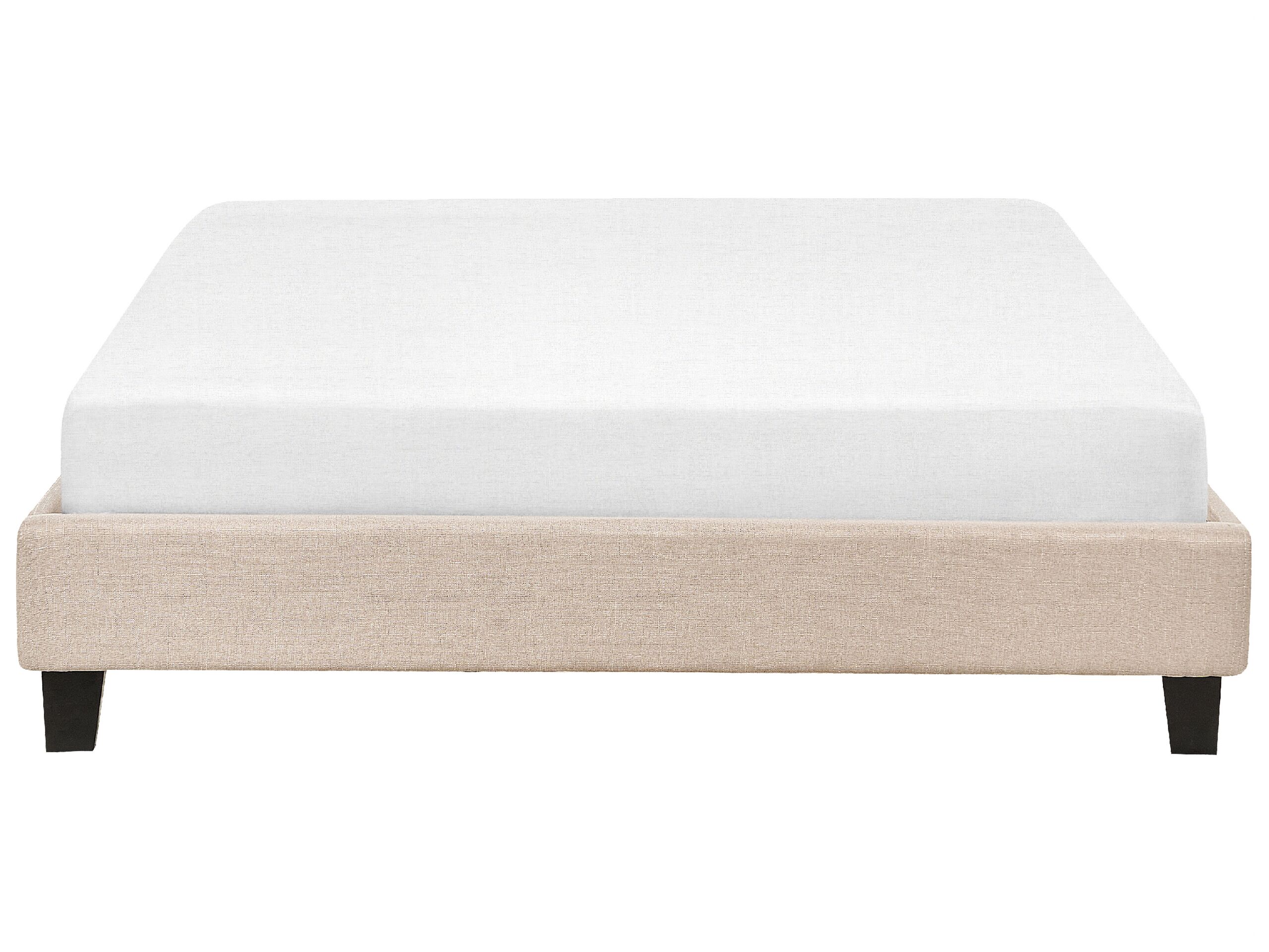 Letto senza testata Tessuto ROANNE 140 x 200 cm Beige - 5