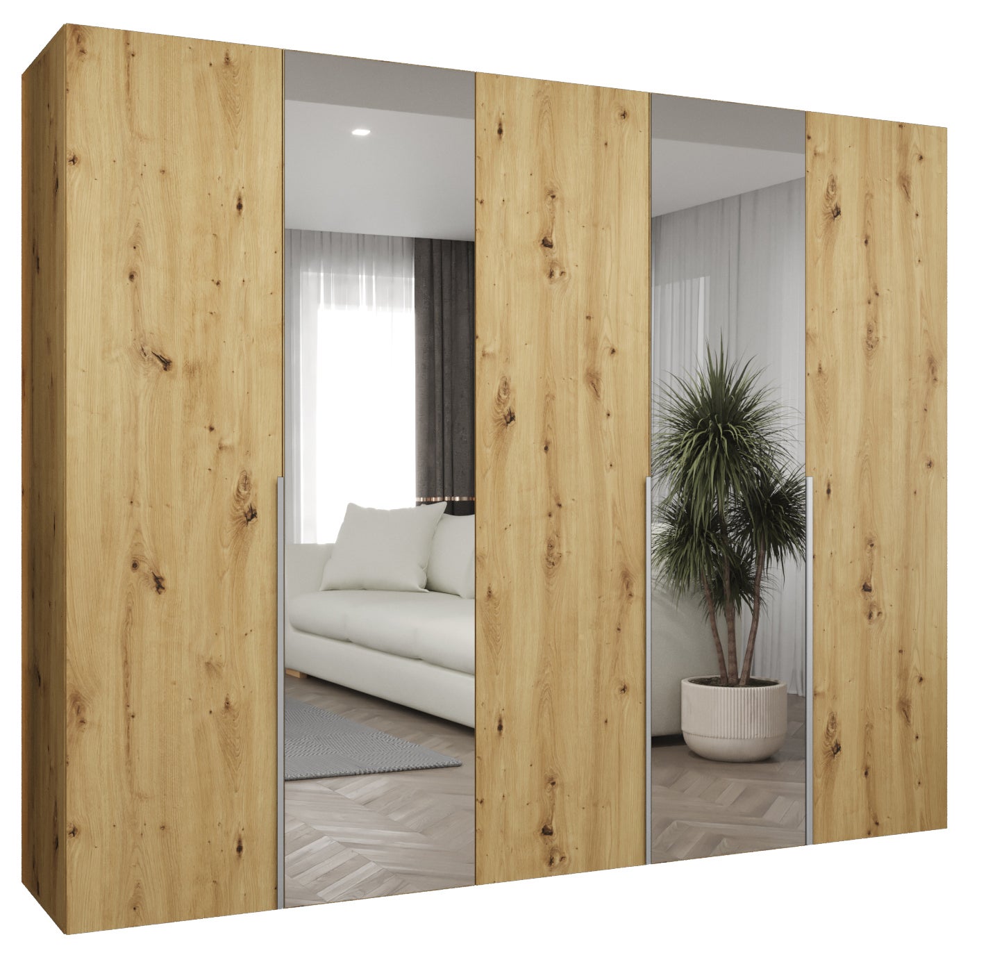 Szafa uchylna otwierana Alicante 2 250 x 52 x 202 cm artisan + u. kaszmir Abiks Meble