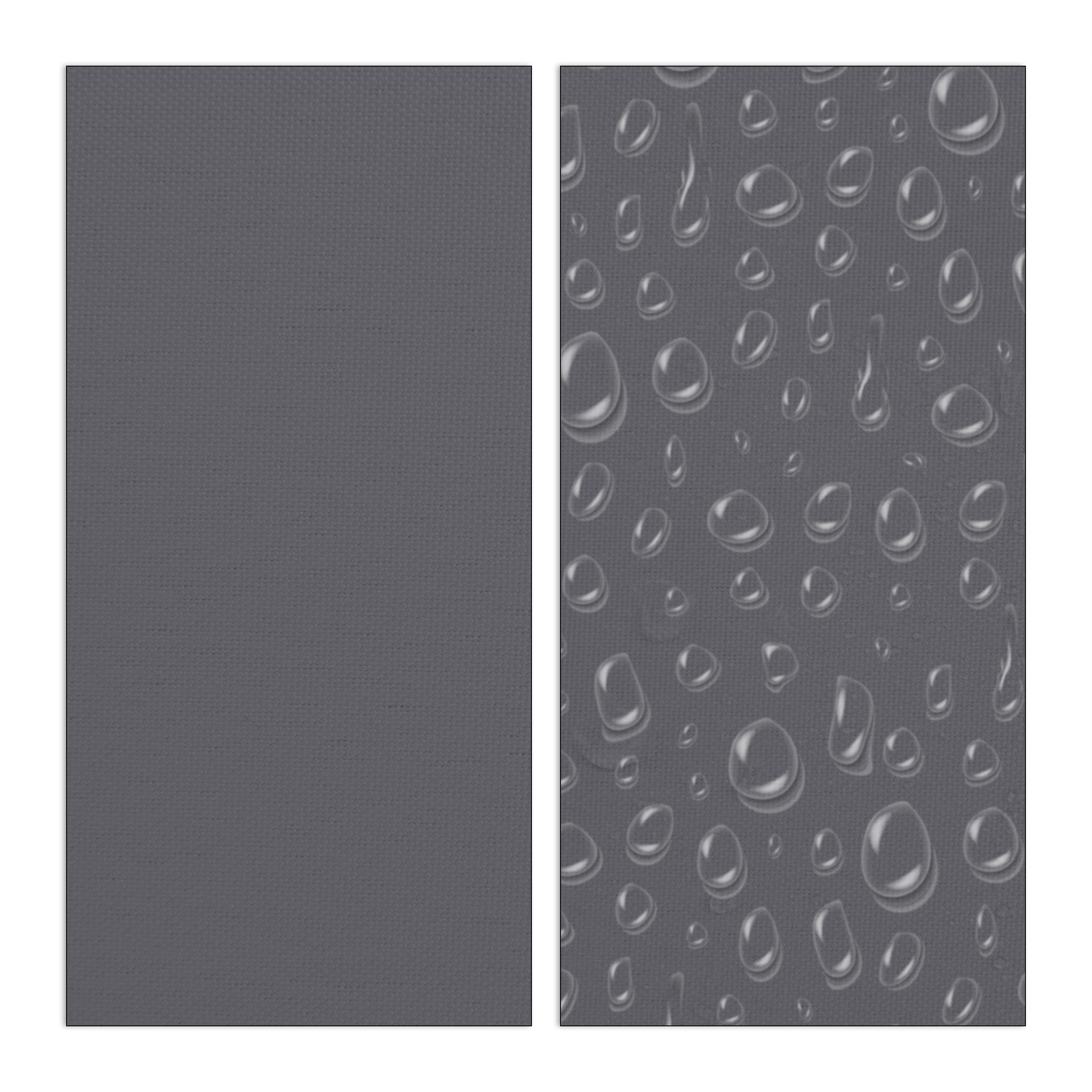 Voile d’ombrage triangle diffuseur d’ombre protection soleil jardin UV 4x4x4 m toile résistante à l'eau, gris, Relaxdays - 7