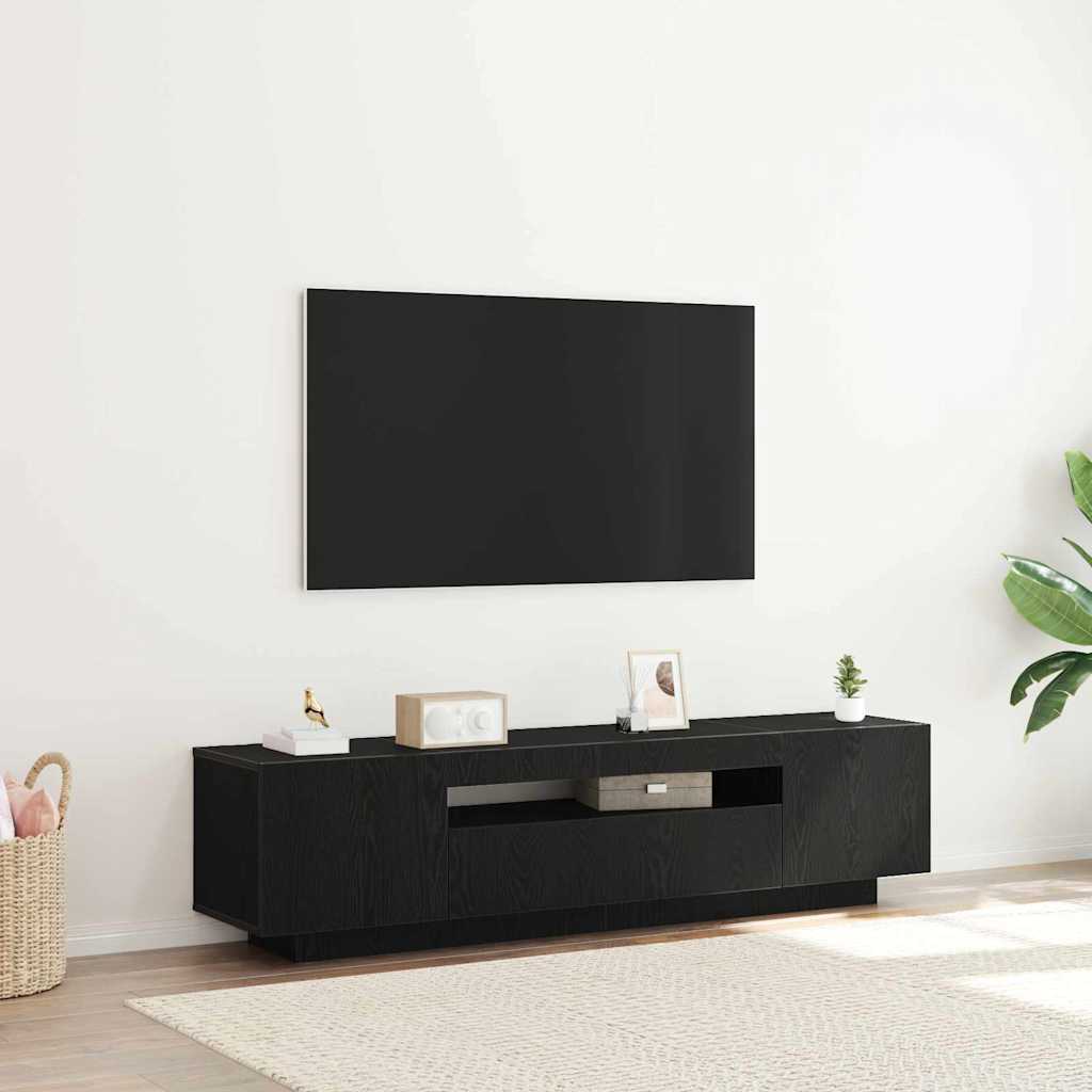 Vidaxl Mueble De Tv 160 X 35 X 40 Cm Madera De Ingeniería Negro , Leroy Merlin