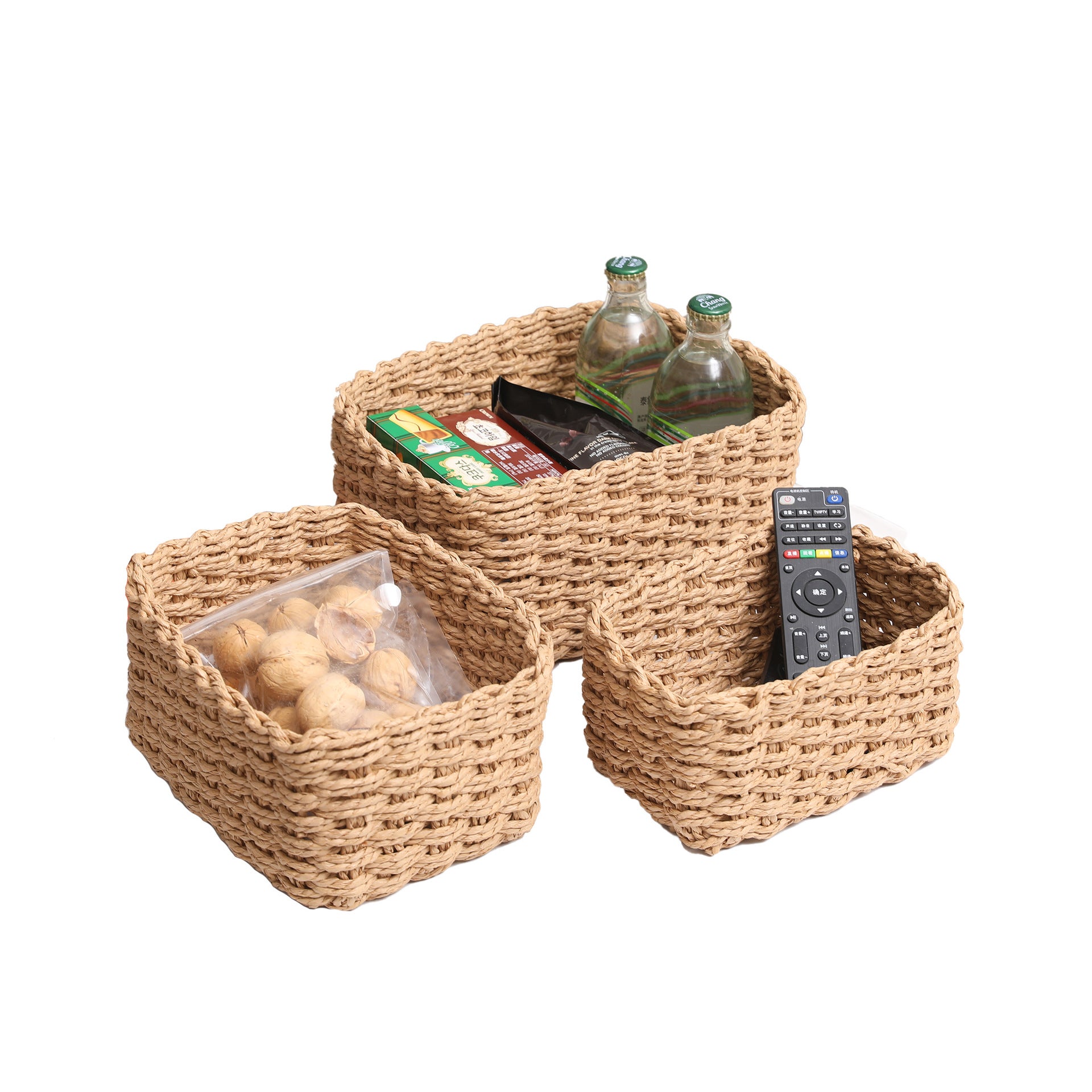 Playkidiz Mini Panier - Remplissage et Rouleau Panier d'épicerie - 24 pièces Petite Jouet Panier à achats et prétendez des Aliments Playset - Épicerie, Cuisine et Plastique Toys pour Les Tout-Petits