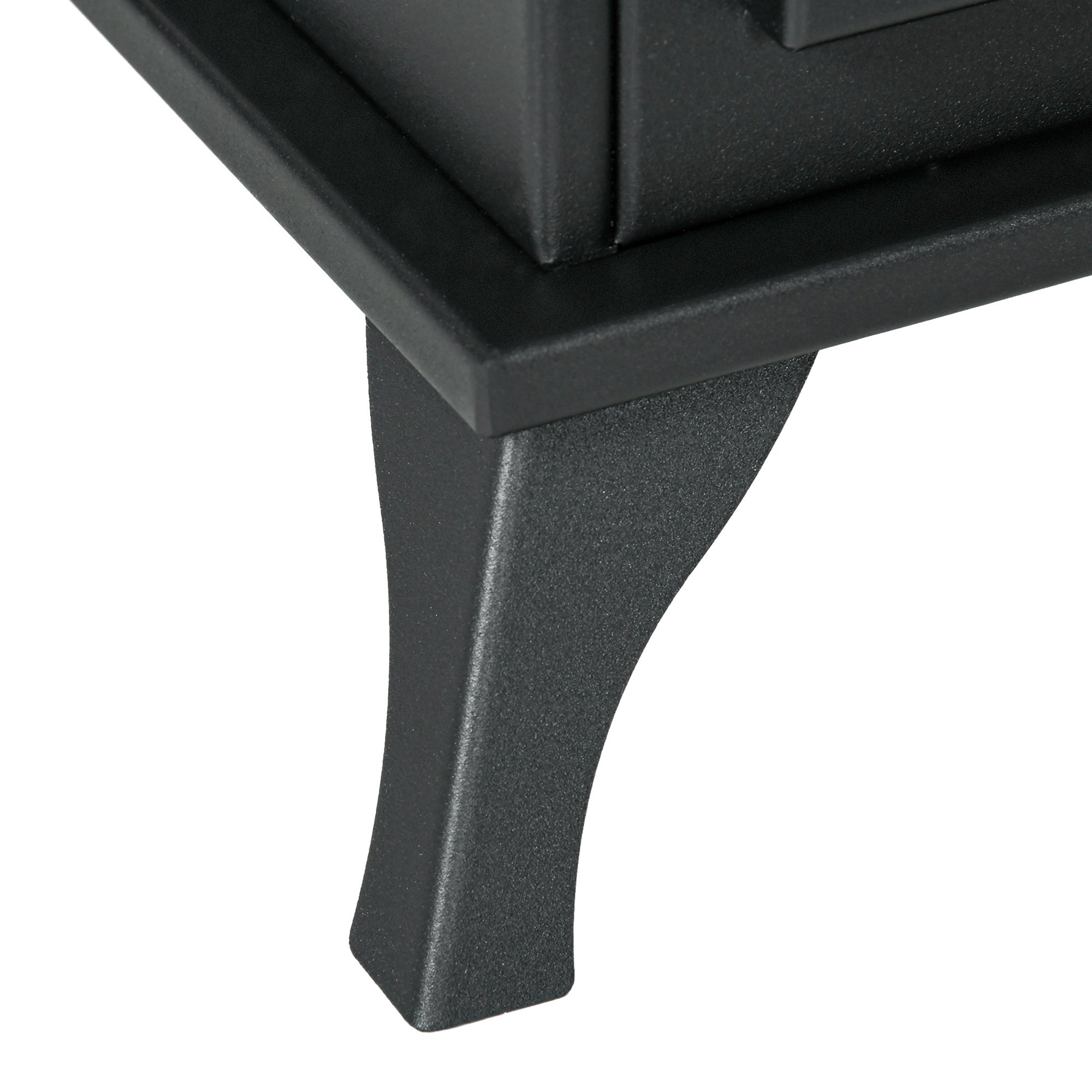 Chimenea de Etanol HOMCOM Acero Negro 45x28x54 cm - 4