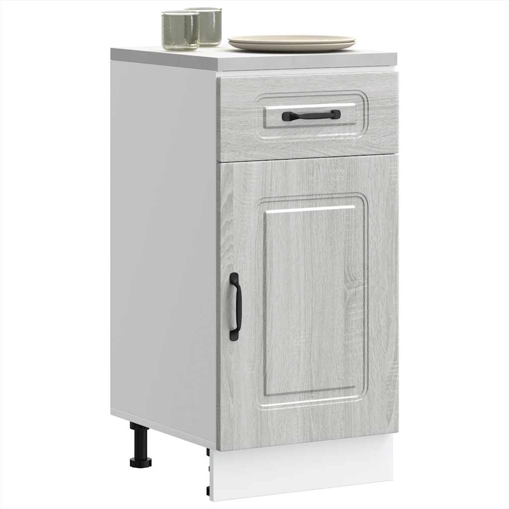 Armoire de cuisine Lucca sonoma gris bois ingénierie | Leroy Merlin Armoire de cuisine Lucca sonoma gris bois ingénierie | Leroy Merlin