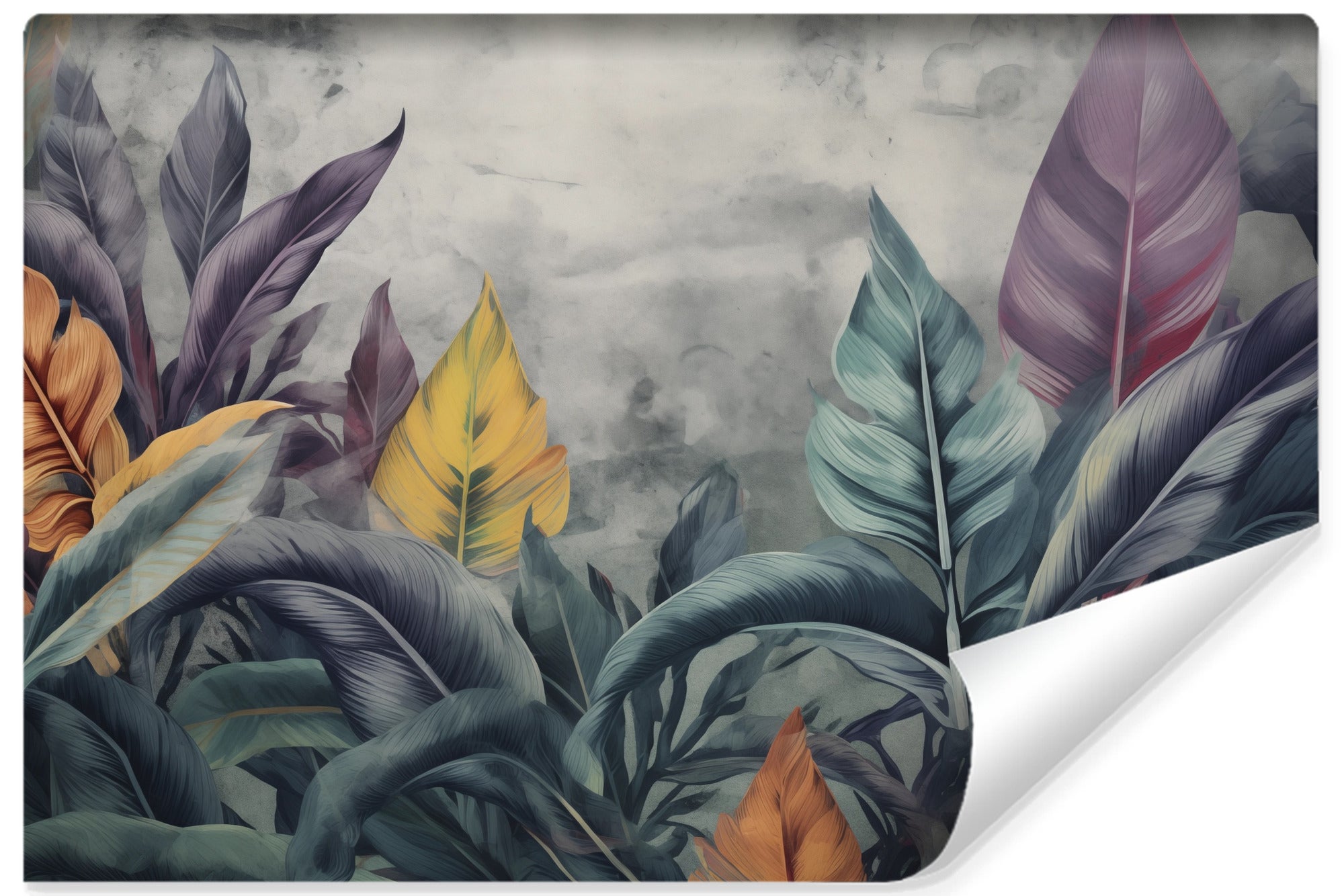 Papel pintado no tejido foto hojas plantas naturaleza para habitación 368cm x 254cm