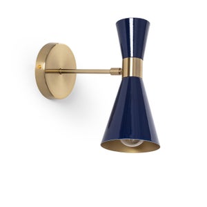 Lampada a sospensione in metallo Marrone e vetro Ambra a LED D75 cm