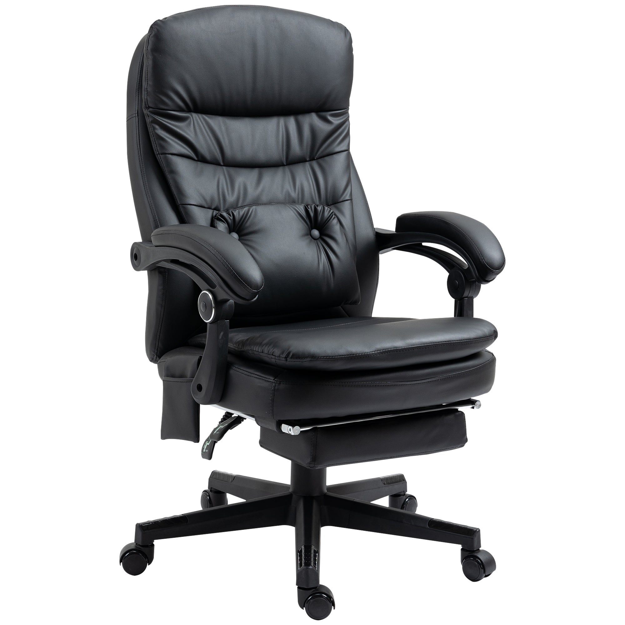 Fauteuil de bureau avec massage lombaire et vibration, port USB ...