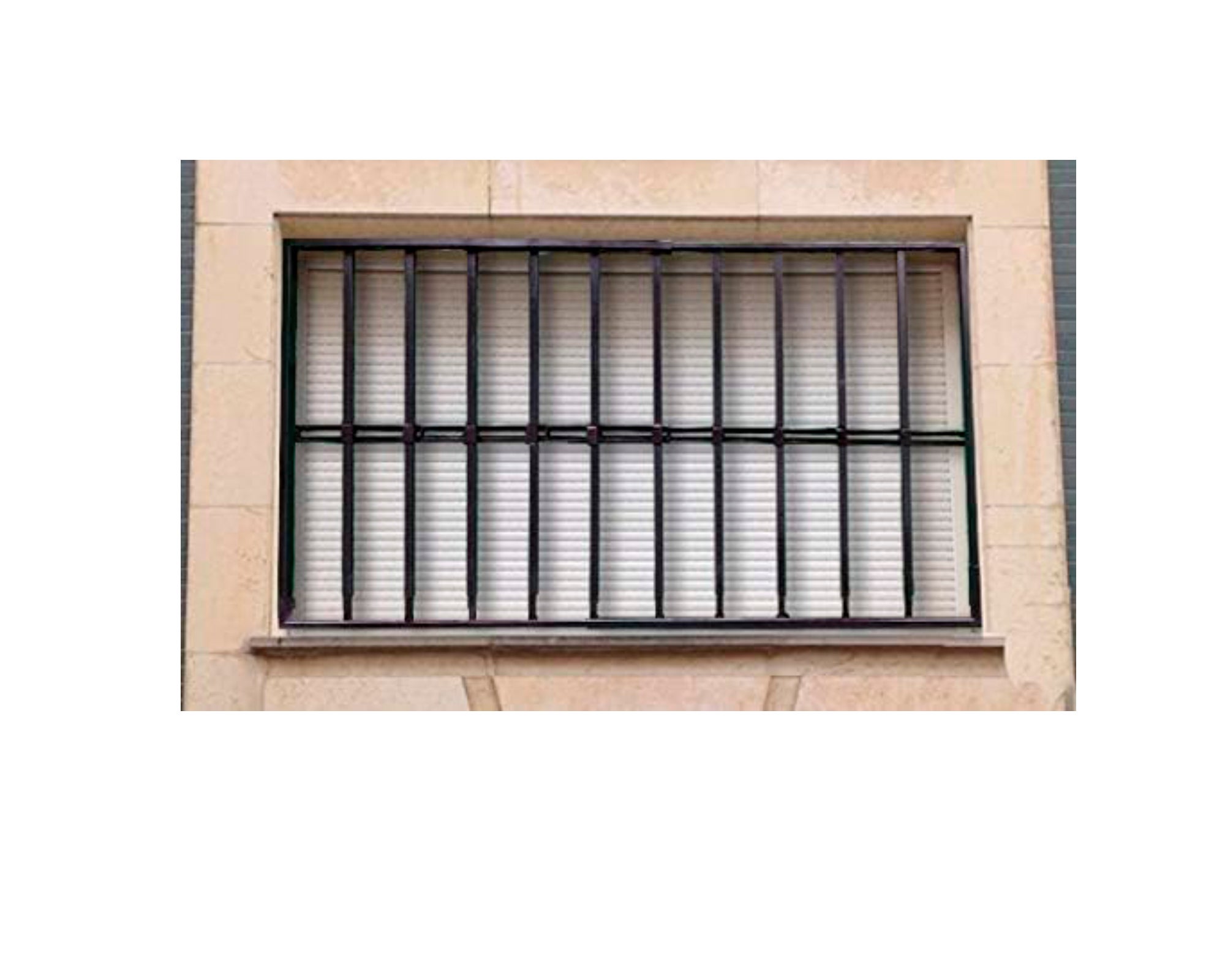 Grille de défense réglable pour fenêtre (largeur et hauteur) de 95x95 cm à 165x165cm noir - 4