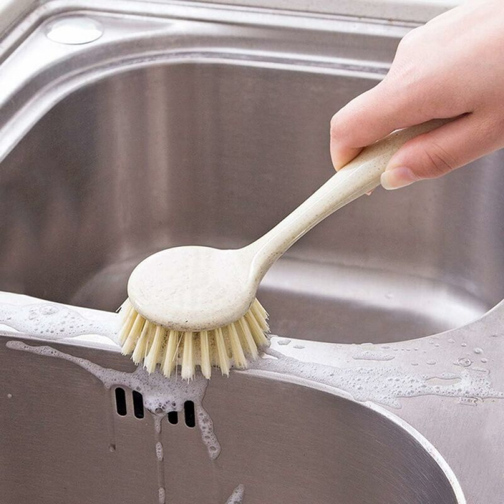 Set 4 Spazzole Per Piatti E Tazze, Testa Lunga, Manico Ergonomico, SOHFA