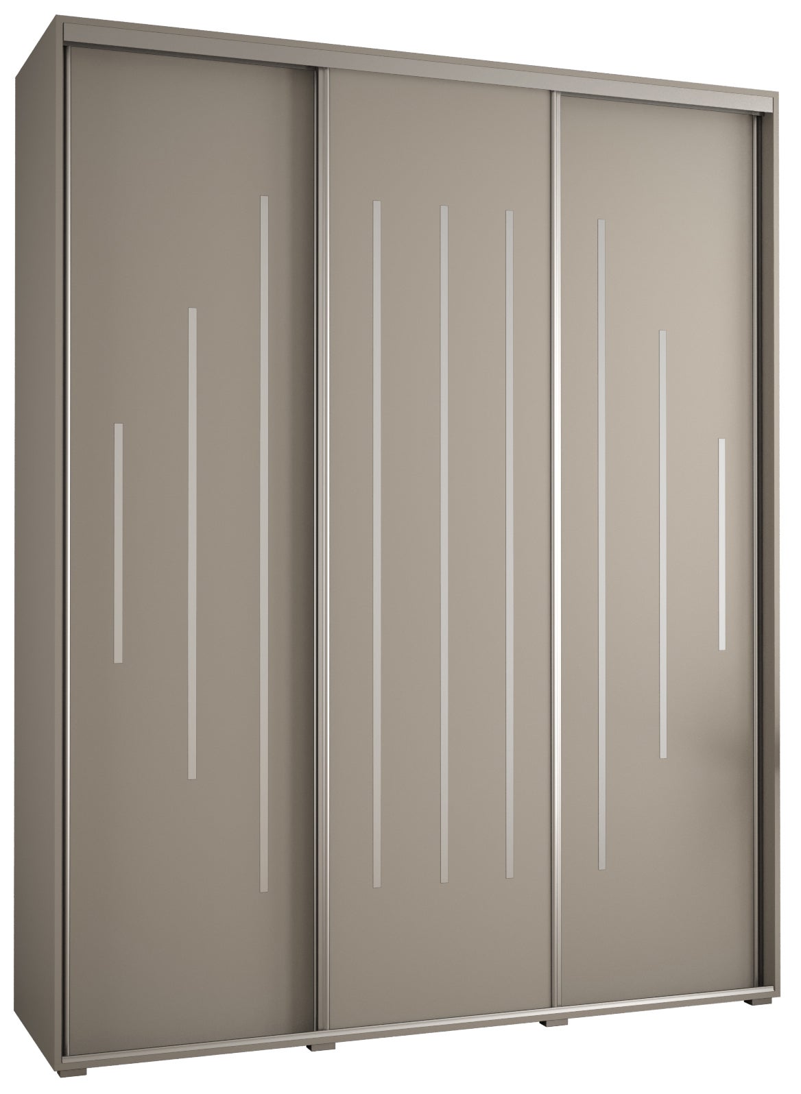 Szafa przesuwna wysoka Dakota 12 190 x 45 x 235,2 cm kaszmir + u. Srebrny - Abiks Meble