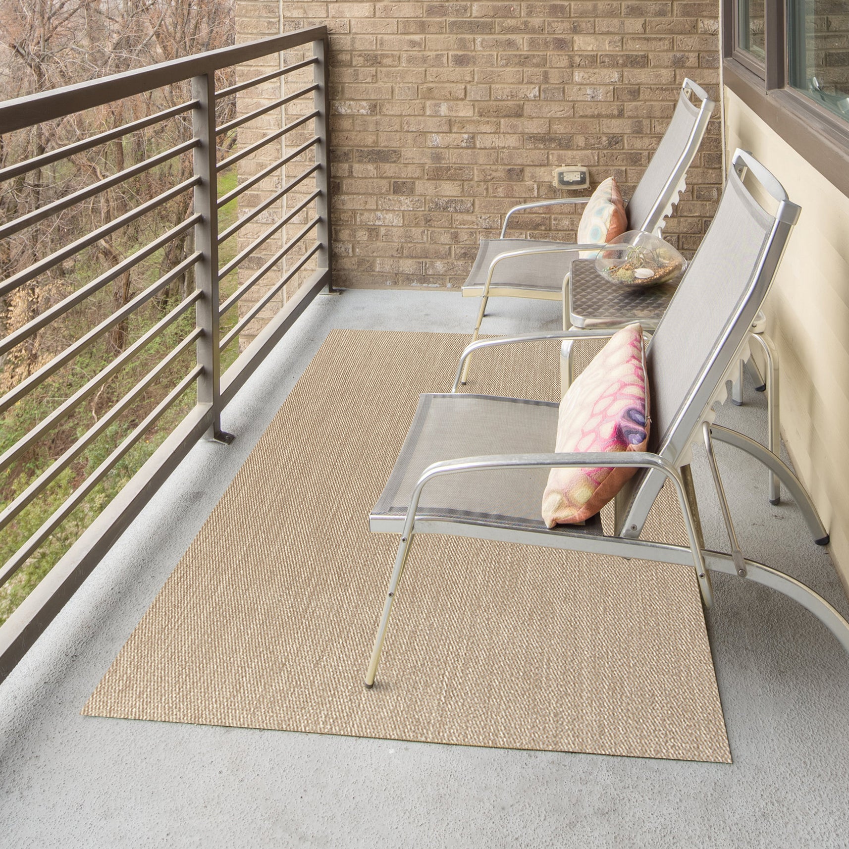 Tapete de vinil Premium de Alta Gama, Tapete de quarto Lavável antiderrapante e resistente Deblon Marrom Liso 160x230 cm - 8