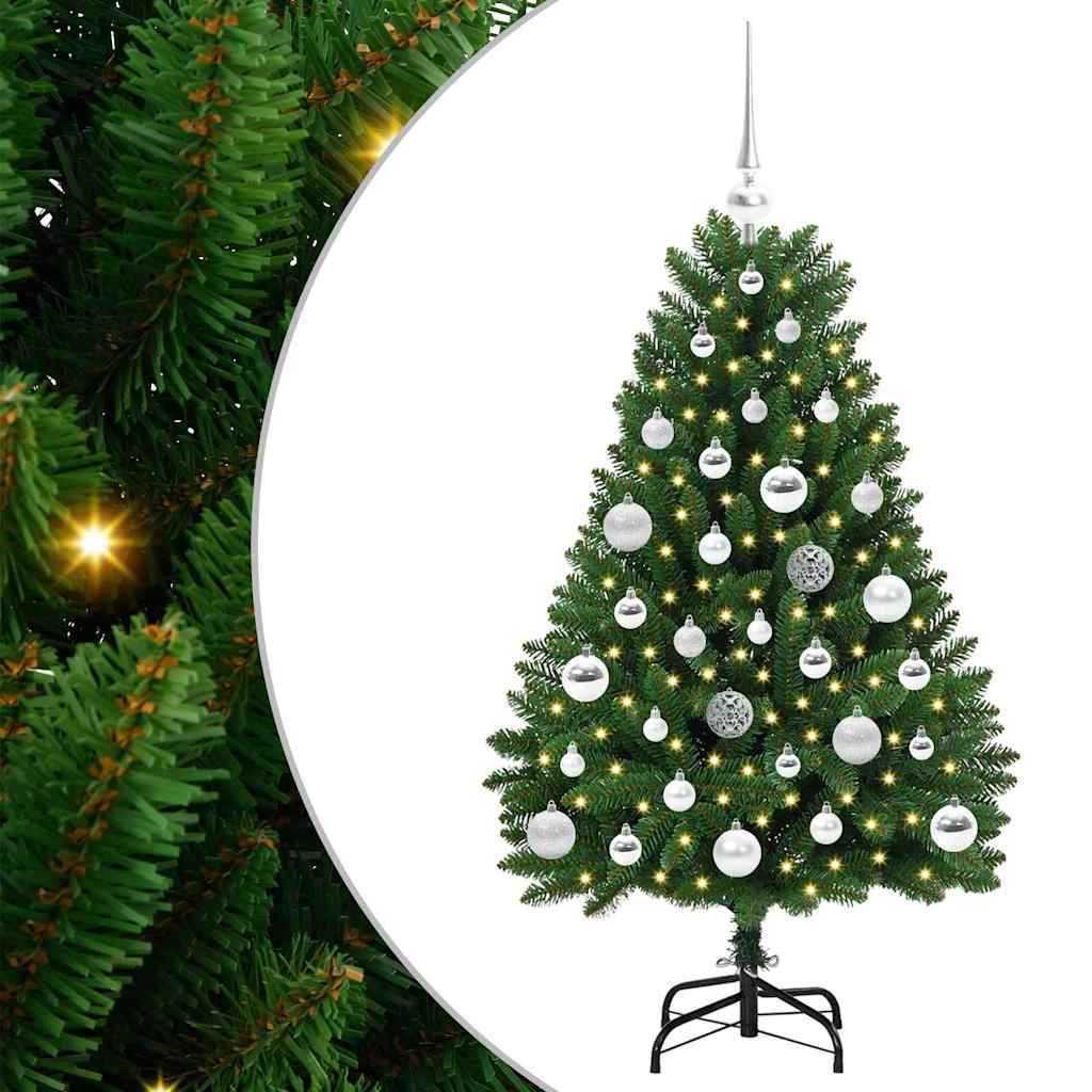 Sztuczna choinka Ze LED Lights Zielony 120 cm PVC i Metal