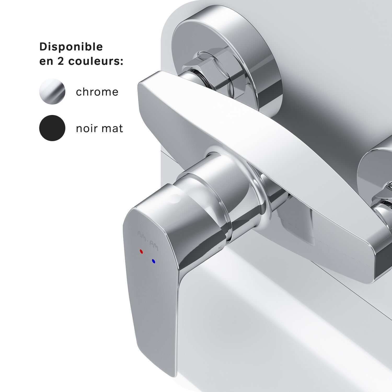 Mitigeur mécanique de douche Robinet de douche Chromé, Gem FGA20000 AM.PM - 6
