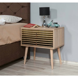Table De Chevet Design Moderne Avec Tiroir – Commode Basse Anthracite 30x30x55 Cm Pour Chambre