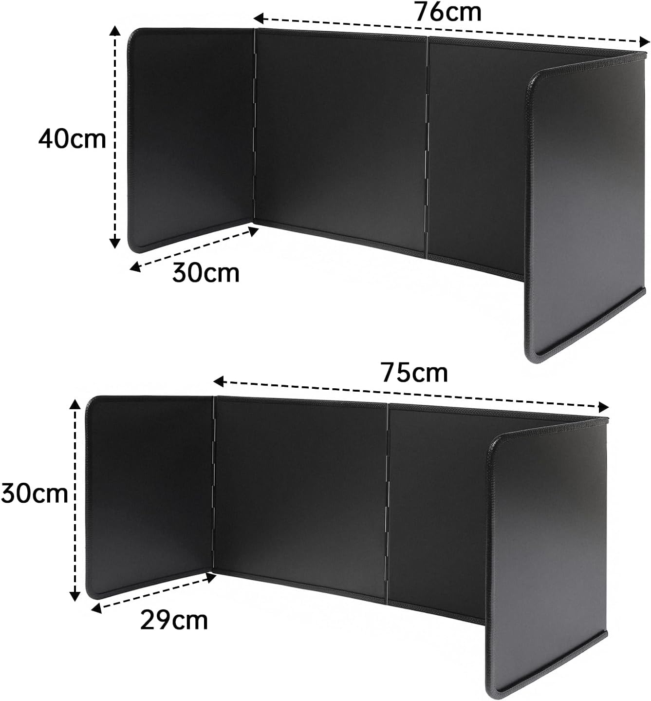 Crédence De Cuisine En Verre Trempé Noir AUVYI 90x60 Cm - Protection Anti-Éclaboussures Pour Cuisinière, Facile à Installer