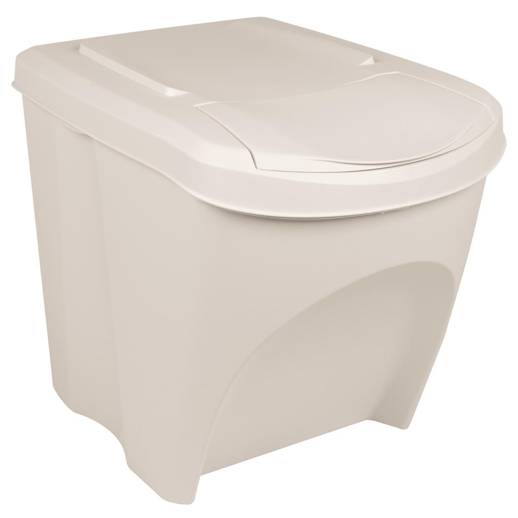 Maison Exclusive - Contenitori Impilabili per Rifiuti 3pz Bianco 75L