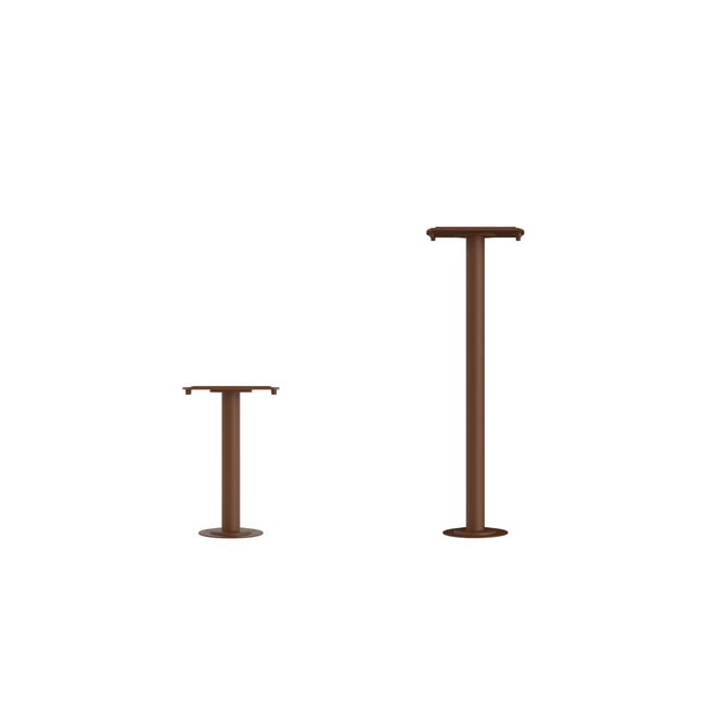 Clos Dual Base Mini Suelo 30cm Corten Texturizado - Applique LED 8W/16W ...