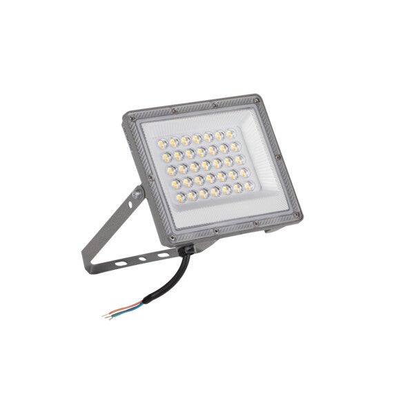 Naświetlacz LED szary LED 30W 3000/4000/6500K 2400/3240/2910lm IP65 wym: 17,6 x 17,1 x 2,6 cm aluminium Kanlux