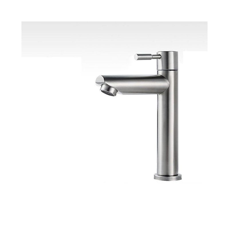 Jednoczęściowa bateria łazienkowa, bateria umywalkowa tylko do zimnej wody, trwała, chromowana miedź, do mycia rąk