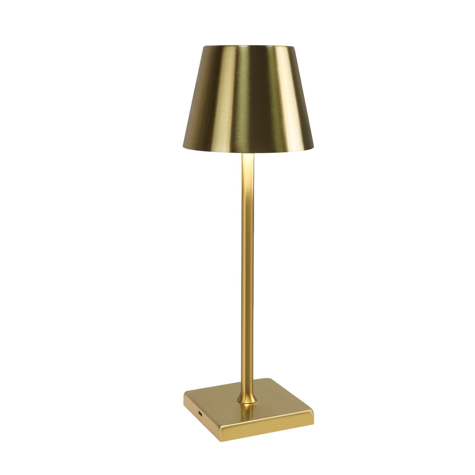 ZMH Lampe de table LED Sans fil 3 températures de couleur Or Vintage Lampe de chevet Chambre à coucher - 2