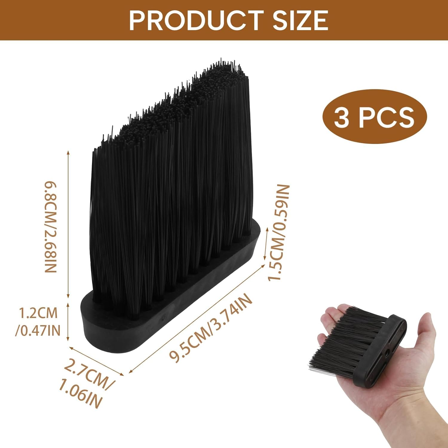 Jeu De Brosses De Ramonage HD POLY PRO LITE (8, 6 Et 2 X 5 Dia) - A.W. Perkins