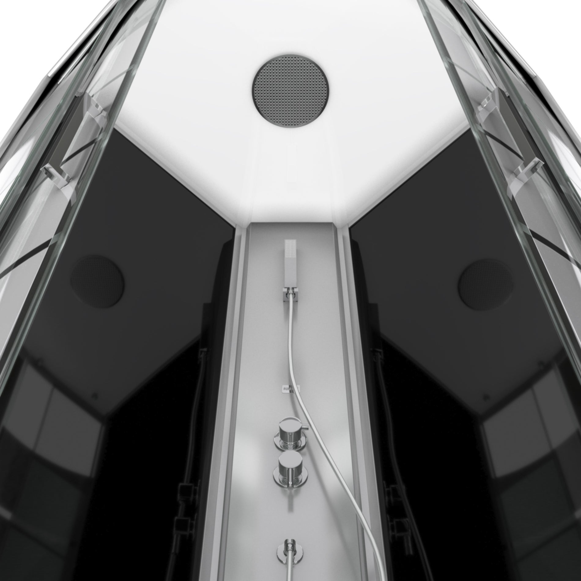 Cabina doccia semplicemente striscia bloccata 1/4 cerchio - 2