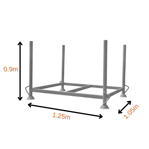 Panier de stockage Galva pour étais, madriers ou échafaudages Repamine - 2