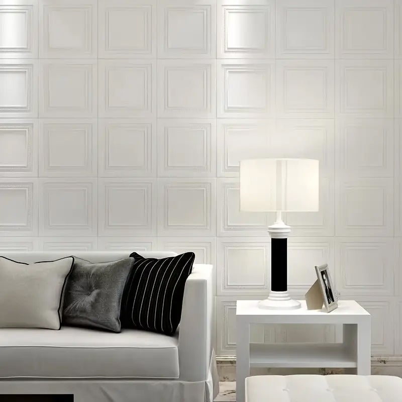 20 pezzi carta da parati 3D adesiva decorazione parete camera o soffitto, impermeabile e antimuffa, perfetta per rinnovare la stanza - 8