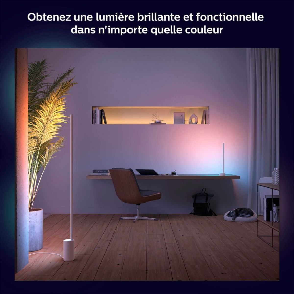 Lampada intelligente Philips Hue W&C Gradient Sign bianca - 7