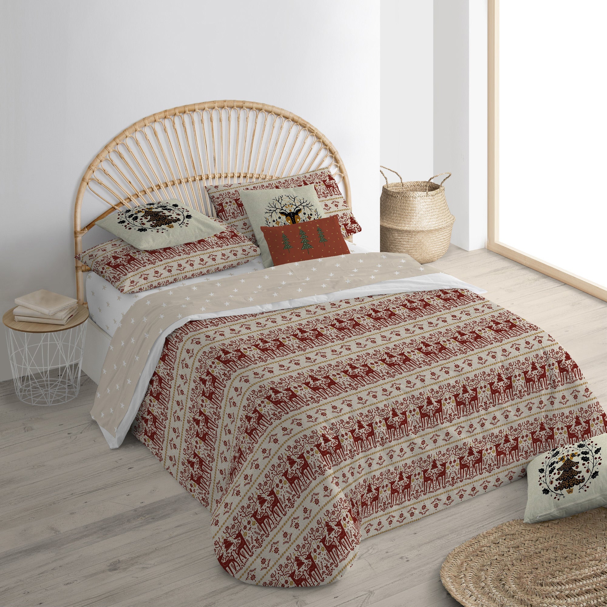 housse de couette à rayures