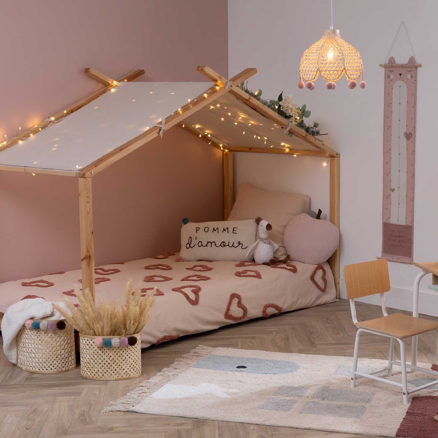 Suspension enfant - bambou et métal - H22 cm - Atmosphera créateur d'intérieur - 8